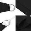 Schwarzes Sonnensegel Oxford-Gewebe Rechteck Larisia 2x4m