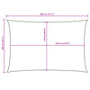 Schwarzes Sonnensegel Oxford-Gewebe Rechteck Larisia 2x4m