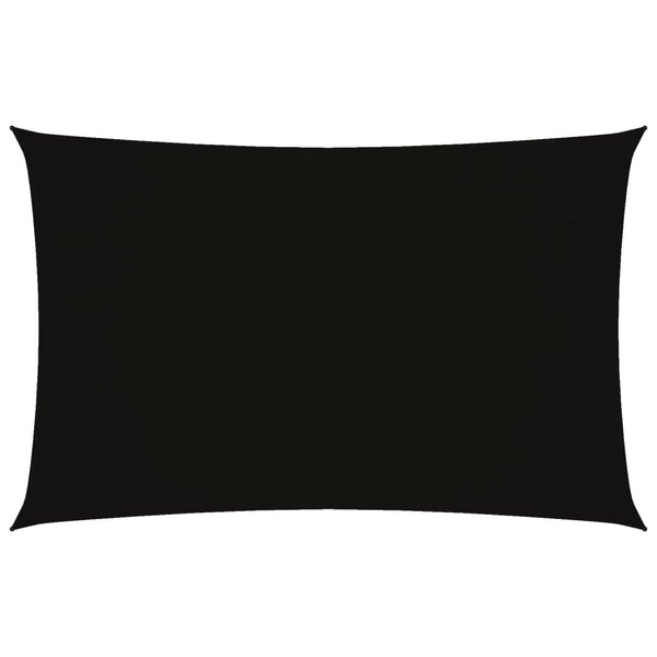 Schwarzes Sonnensegel Oxford-Gewebe Rechteck Larisia 2x4,5 m