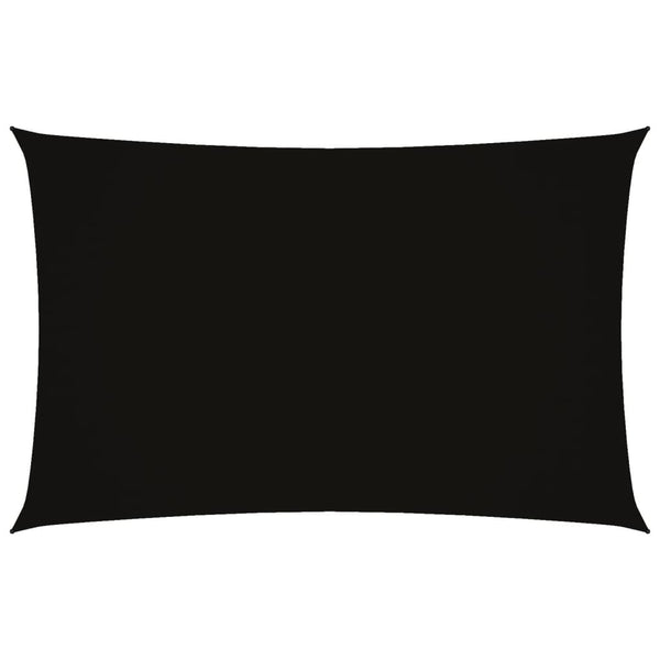 Schwarzes Sonnensegel aus Oxford-Gewebe, rechteckig, Larisia 2x5 m