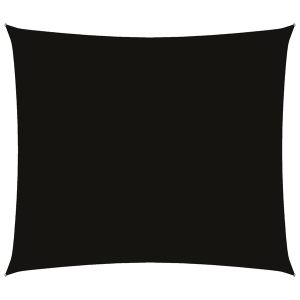 Schwarzes Sonnensegel Oxford-Gewebe rechteckig Larisia 2,5x3 m