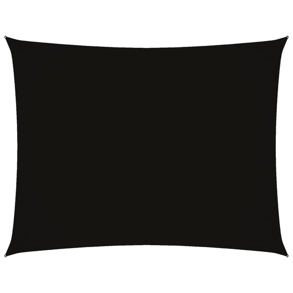 Schwarzes Sonnensegel aus Oxford-Gewebe, rechteckig, Larisia 2,5x3,5 m