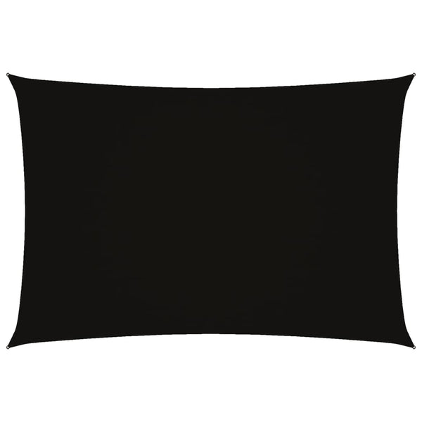 Schwarzes Sonnensegel Oxford-Gewebe rechteckig Larisia 2,5x4,5 m