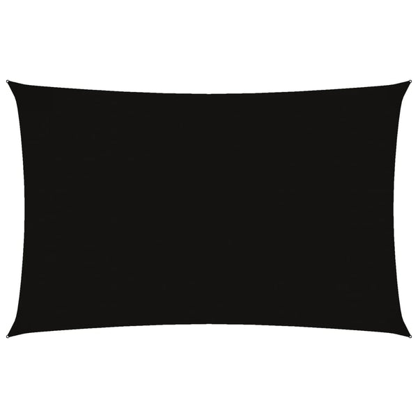 Schwarzes Sonnensegel Oxford-Gewebe Rechteck Larisia 2,5x5 m