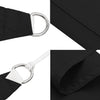 Schwarzes Sonnensegel Oxford-Gewebe Rechteck Larisia 2,5x5 m