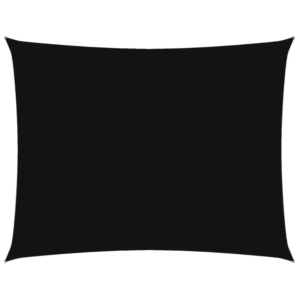 Schwarzes Sonnensegel Oxford-Gewebe Rechteck Larisia 3x4 m