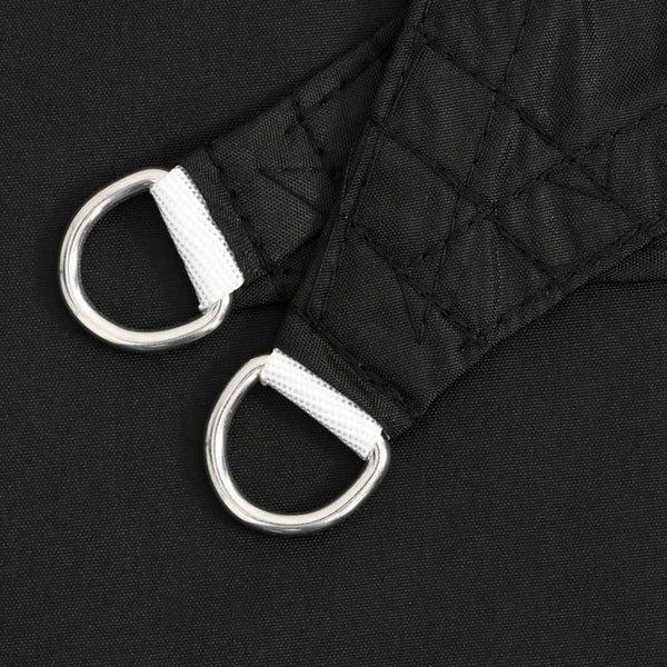 Schwarzes Sonnensegel aus Oxford-Gewebe, rechteckig, Larisia 3x4,5 m