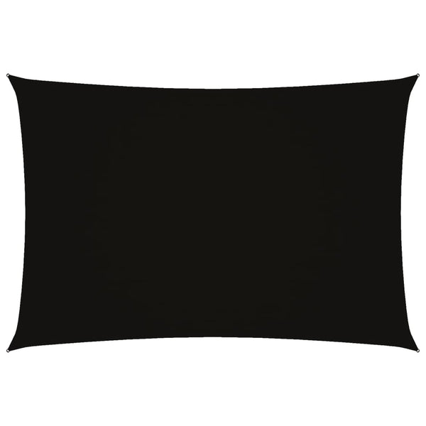 Schwarzes Sonnensegel Oxford-Gewebe Rechteck Larisia 3x5 m