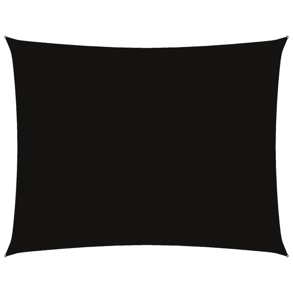 Schwarzes Sonnensegel Oxford-Gewebe Rechteck Larisia 3x6 m