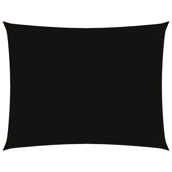 Schwarzes Sonnensegel Oxford-Gewebe Rechteck Larisia 4x5 m