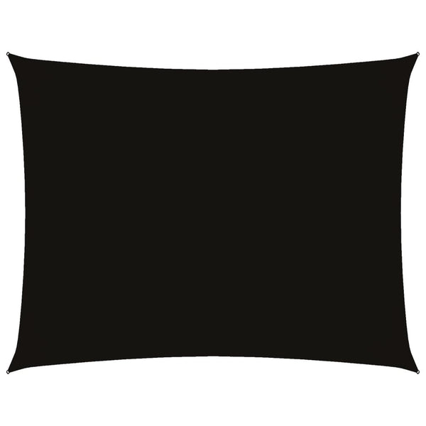 Schwarzes Sonnensegel Oxford-Gewebe Rechteck Larisia 4x6 m