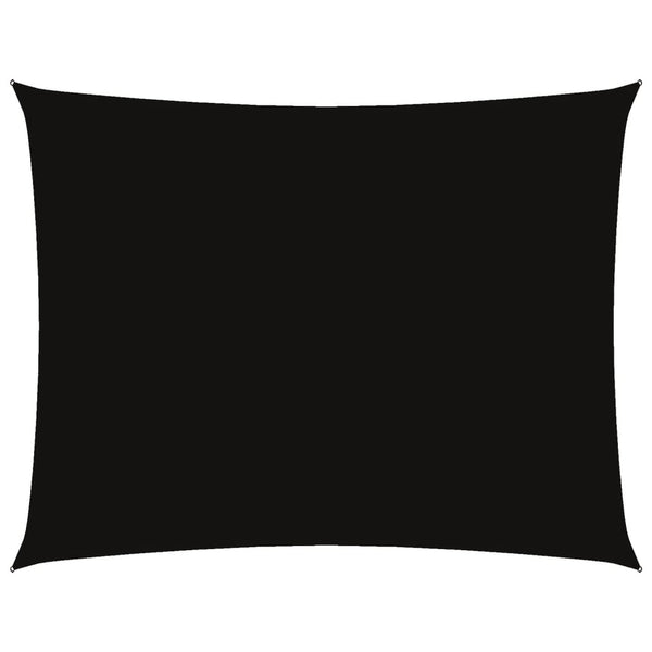Schwarzes Sonnensegel Oxford-Gewebe Rechteck Larisia 5x6 m