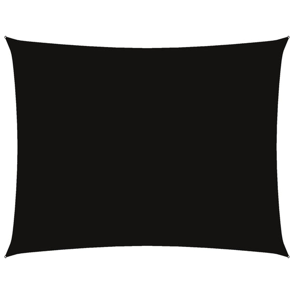 Schwarzes Sonnensegel Oxford-Gewebe Rechteck Larisia 6x7 m