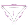 Schwarzes Sonnensegel Oxford-Gewebe Dreieck Nicalaie 3x4x4 m