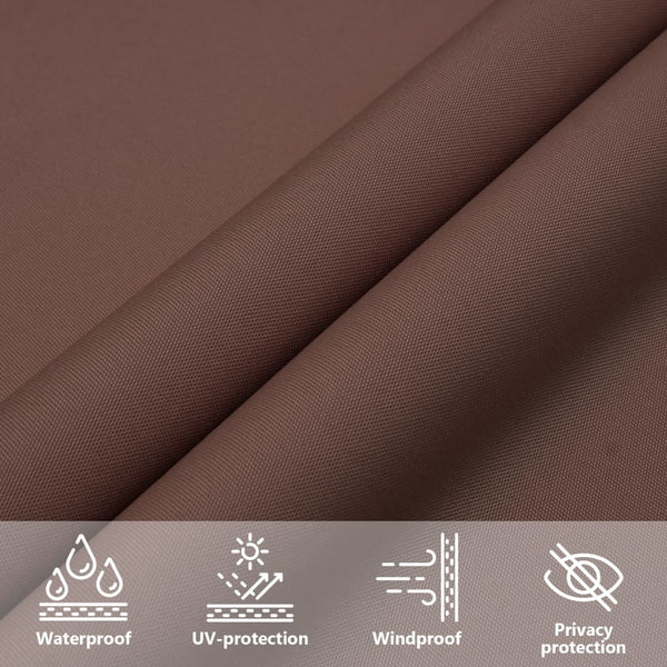 Braunes Sonnensegel Oxford-Gewebe Wallington 2,5x2,5 m