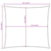 Braunes Sonnensegel Oxford-Gewebe Wallington 2,5x2,5 m