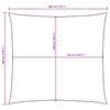Braunes Sonnensegel Oxford-Gewebe Wallington 3x3 m