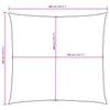 Braunes Sonnensegel Oxford-Gewebe Wallington 4x4 m