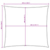Braunes Sonnensegel Oxford-Gewebe Wallington 5x5 m