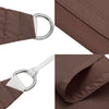 Braunes Sonnensegel Oxford-Gewebe rechteckig Larisia 2x2,5 m