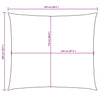 Braunes Sonnensegel Oxford-Gewebe rechteckig Larisia 2x2,5 m