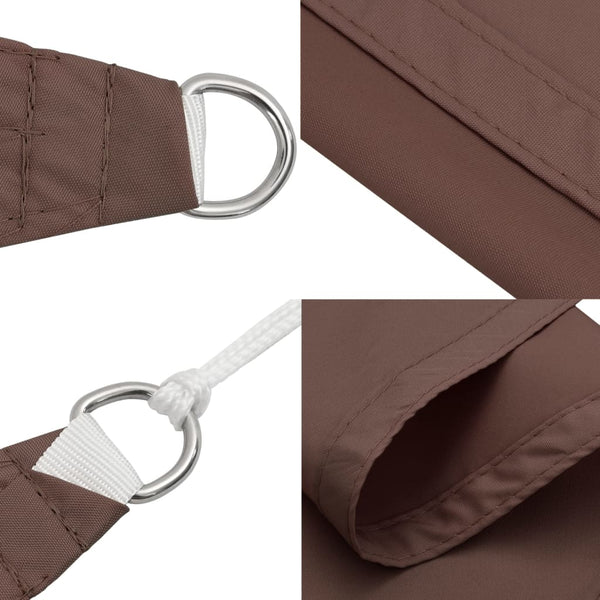 Braunes Sonnensegel Oxford-Gewebe rechteckig Larisia 2x3 m