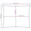 Braunes Sonnensegel Oxford-Gewebe rechteckig Larisia 2x3 m