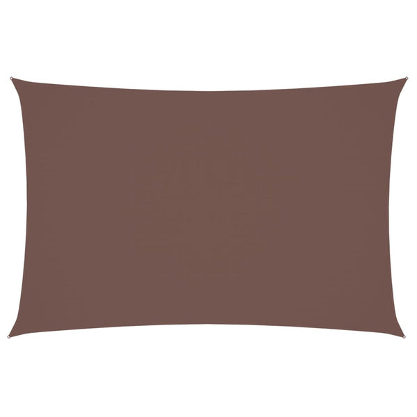 Braunes Sonnensegel Oxford-Gewebe rechteckig Larisia 2x4m