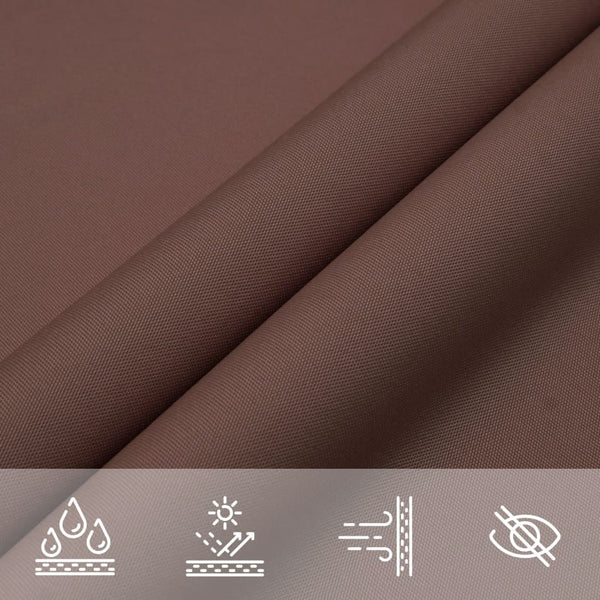 Braunes Sonnensegel Oxford-Gewebe rechteckig Larisia 2x4m