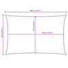 Braunes Sonnensegel Oxford-Gewebe rechteckig Larisia 2x4m