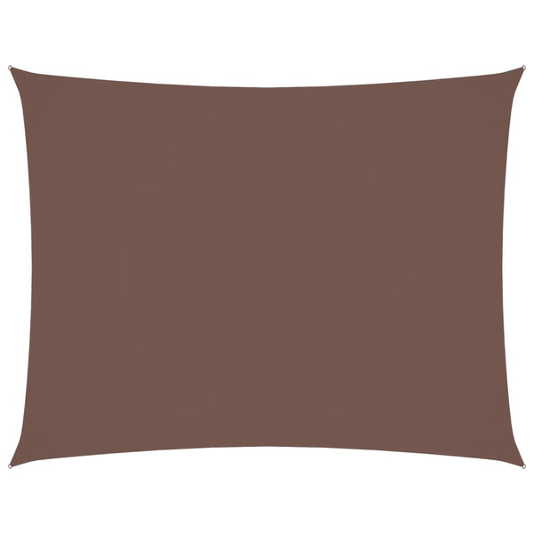 Braunes Sonnensegel Oxford-Gewebe rechteckig Larisia 2,5x3,5 m