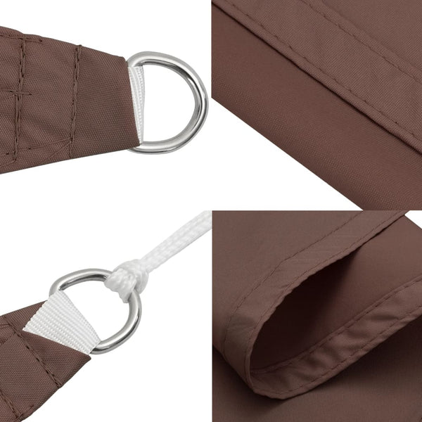 Braunes Sonnensegel Oxford-Gewebe rechteckig Larisia 2,5x3,5 m