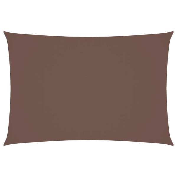 Braunes Sonnensegel Oxford-Gewebe rechteckig Larisia 2,5x4,5 m