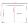 Braunes Sonnensegel Oxford-Gewebe rechteckig Larisia 2,5x4,5 m