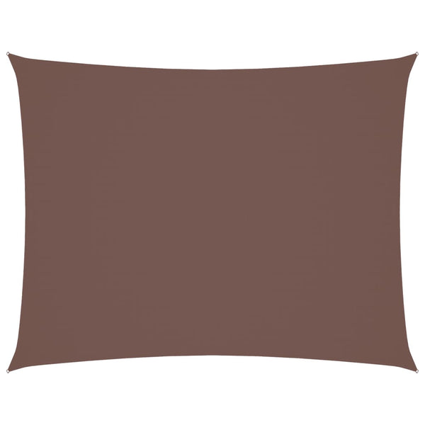 Braunes Sonnensegel Oxford-Gewebe rechteckig Larisia 3x4 m
