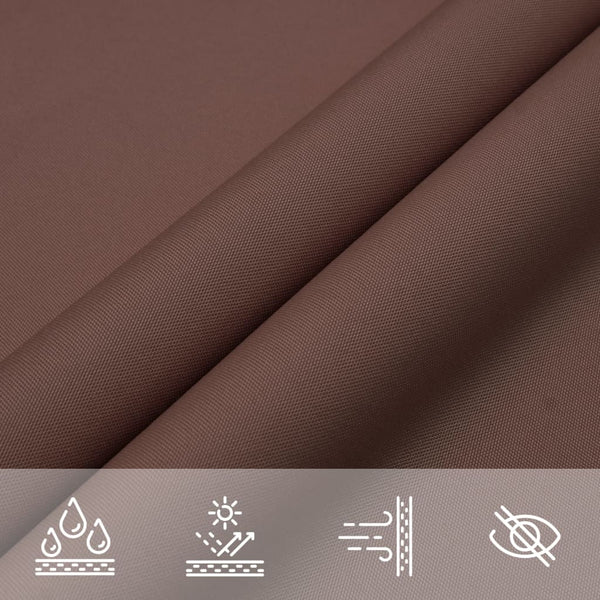Braunes Sonnensegel Oxford-Gewebe rechteckig Larisia 3x4 m