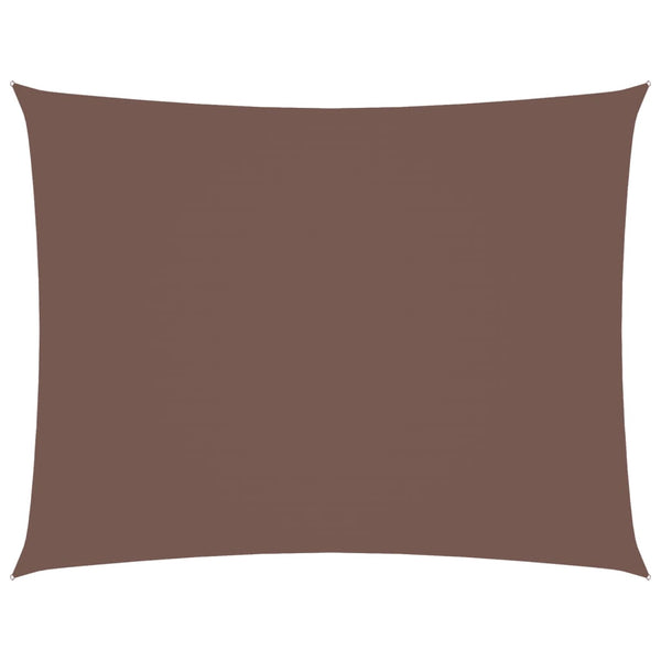 Braunes Sonnensegel Oxford-Gewebe rechteckig Larisia 3x4,5 m