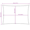 Braunes Sonnensegel Oxford-Gewebe rechteckig Larisia 3x4,5 m