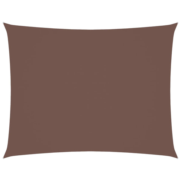 Braunes Sonnensegel Oxford-Gewebe rechteckig Larisia 3,5x5 m