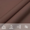 Braunes Sonnensegel Oxford-Gewebe rechteckig Larisia 3,5x5 m