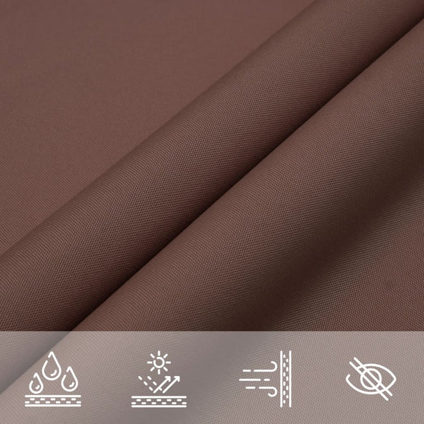 Braunes Sonnensegel Oxford-Gewebe rechteckig Larisia 3,5x5 m