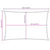 Braunes Sonnensegel Oxford-Gewebe rechteckig Larisia 3,5x5 m
