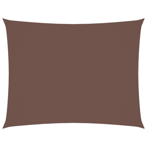 Rechteckiges Sonnensegel aus Oxford-Gewebe, braun, Larisia 4x5 m