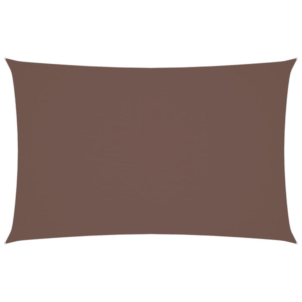 Braunes Sonnensegel Oxford-Gewebe rechteckig Larisia 4x7 m