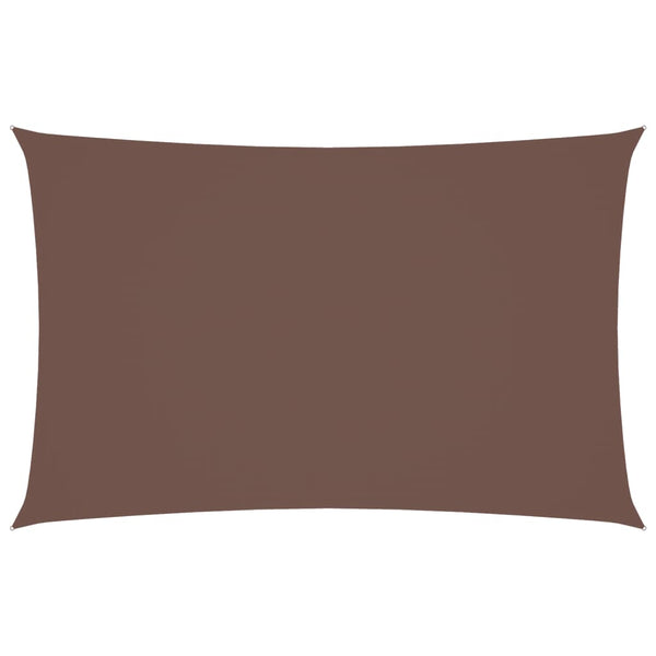 Braunes Sonnensegel Oxford-Gewebe rechteckig Larisia 5x8 m