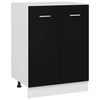 Unterschrank Pompilas 60x46x81,5cm, schwarz (Holz)