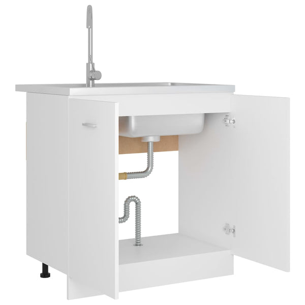 Waschtischunterschrank Pompilas 80x46x81,5cm (Holz)