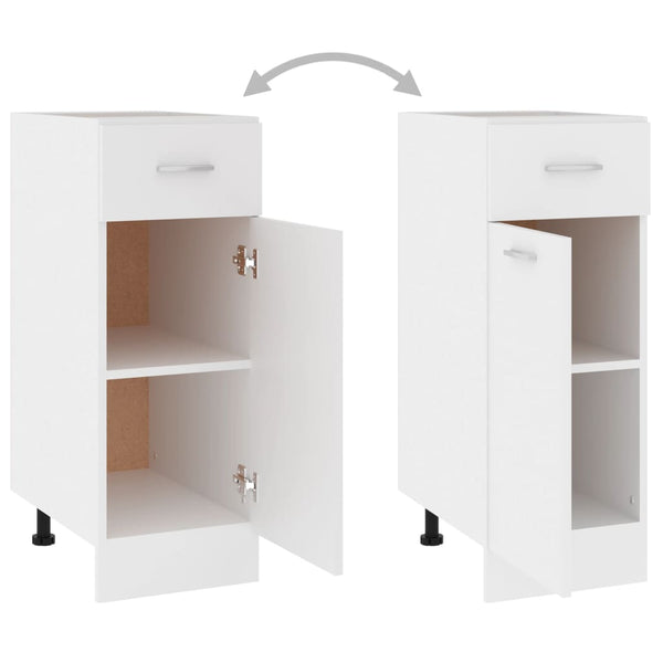 Weißer Pompilas Unterschrank 30x46x81,5cm (Holz)