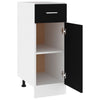 Schwarzer Unterschrank Pompilas 30x46x81,5cm (Spanplatte)