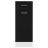 Schwarzer Unterschrank Pompilas 30x46x81,5cm (Spanplatte)